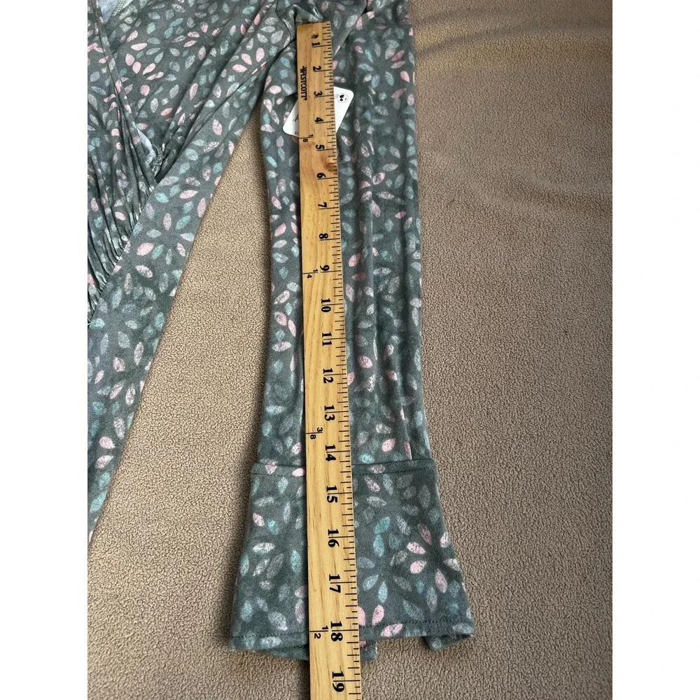 NEW Free People Shayla Floral LS Faux‎ Wrap Midi Dress Mint Combo Women Large